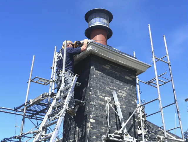 Sturdy chimney crown finished by Daytona Beach Chimney Sweep in Daytona Beach, FL