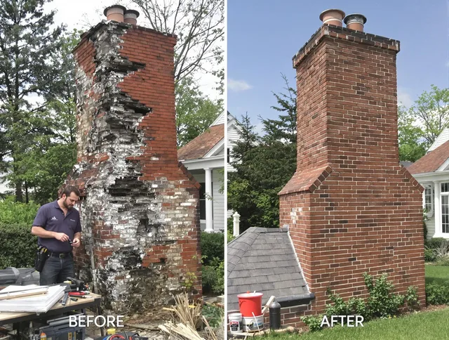 Daytona Beach Chimney Sweep performing a full chimney restoration in Daytona Beach, FL