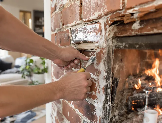 Routine fireplace repair by Daytona Beach Chimney Sweep in Daytona Beach, FL