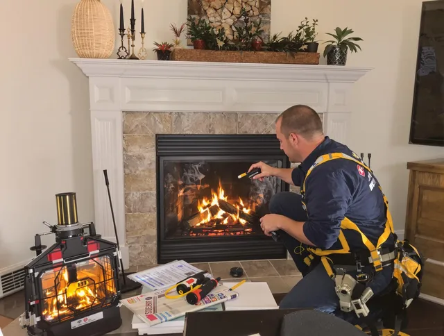 Safety-focused fireplace inspection by Daytona Beach Chimney Sweep in Daytona Beach, FL