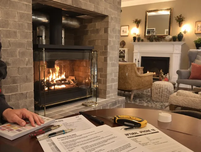 Daytona Beach Chimney Sweep verifying fireplace safety measures in Daytona Beach, FL