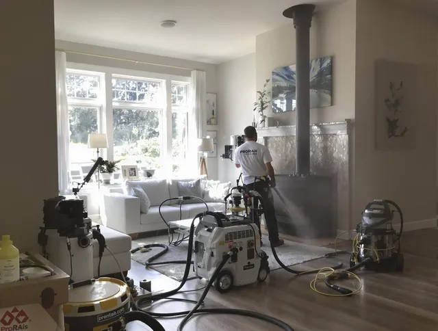 Soot removal service by Daytona Beach Chimney Sweep for a fireplace in Daytona Beach, FL